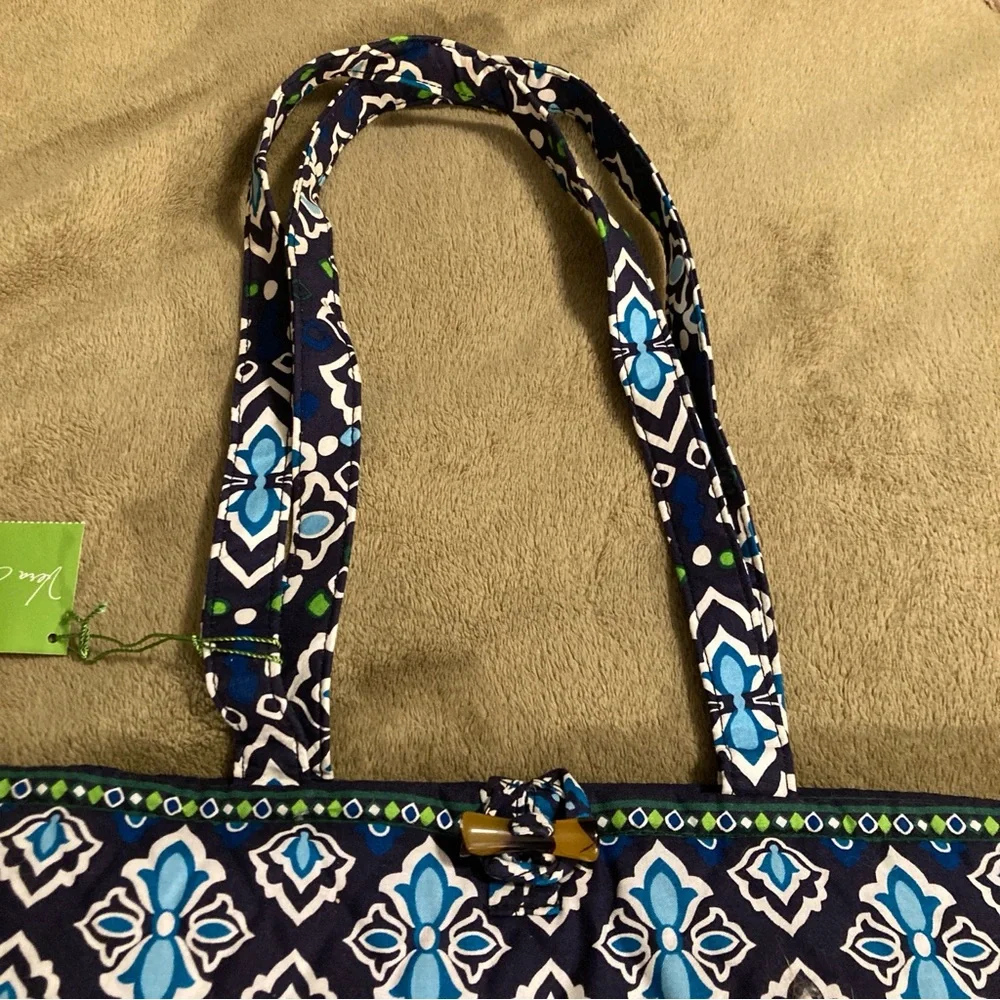 NWT Vera Bradley Tote Blue White